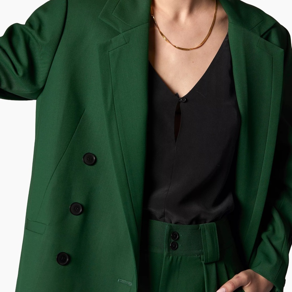Equipment Xia Double-Breasted Wool-Blend Jacket - Picture 5 of 7